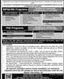 Admission notice for Karakuram College of Commerce and Modern Sciences VU Campus Gilgit
