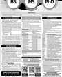 Admission notice for National Institute for Biotechnology and Genetic Engineering NIBGE Faisalabad