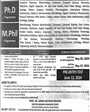 Admission notice for University Of Sindh Jamshoro