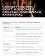 Admission notice for Govt Boys Degree College Kabirwala Khanewal