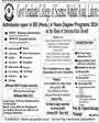 Admission notice for Govt College of Science Wahdat Road Lahore