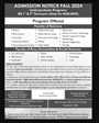 Admission notice for Women University Swabi