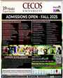 Admission notice for Cecos University Of Information Technology & Emerging Sciences Peshawar