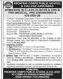 Admission notice for Frontier Model School & College Peshawar
