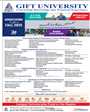 Admission notice for Gift University Gujranwala