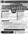 Admission notice for University Of Engineering And Technology, Taxila