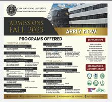 Admission notice for Iqra National University (Inu) Peshawar