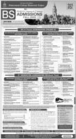 Admission notice for Government College University Gcu Lahore