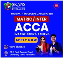 Admission notice for SKANS School of Accountancy Peshawar