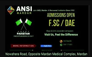 Admission notice for ANSI College of Engineering Technology & Sciences