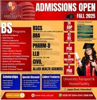 Admission notice for Muslim Youth University | MY University