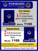 Admission notice for Forward Degree College