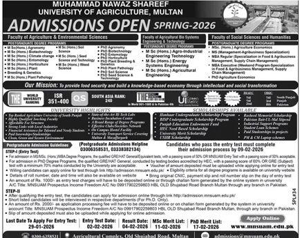 Admission notice for Federal Urdu University Of Arts, Science And Technology Islamabad