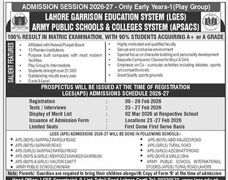 Admission notice for University Of Sahiwal (Uoswl)