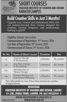Admission notice for Sindh Technical Education and Vocational Training Authority Karachi